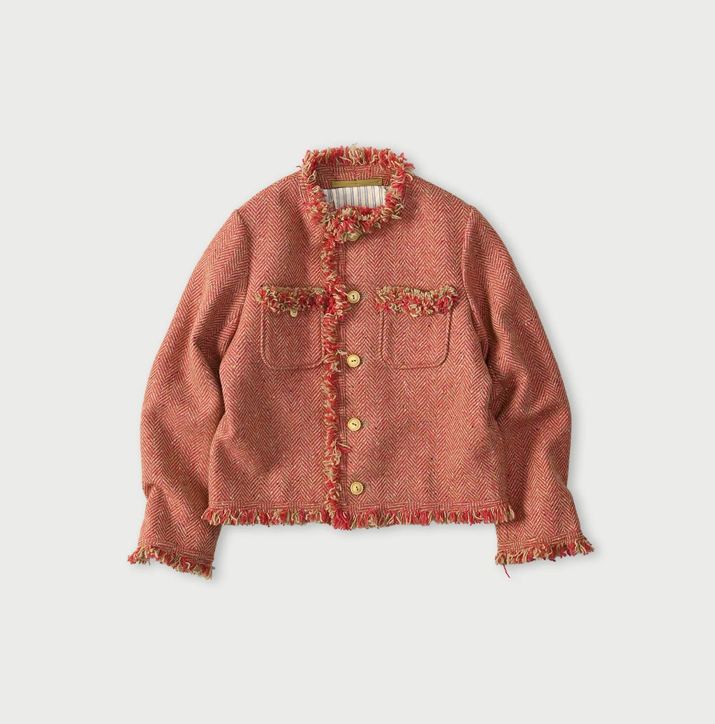 Donegal Tweed Collarless Annie Jacket