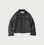Donegal Tweed Collarless Annie Jacket