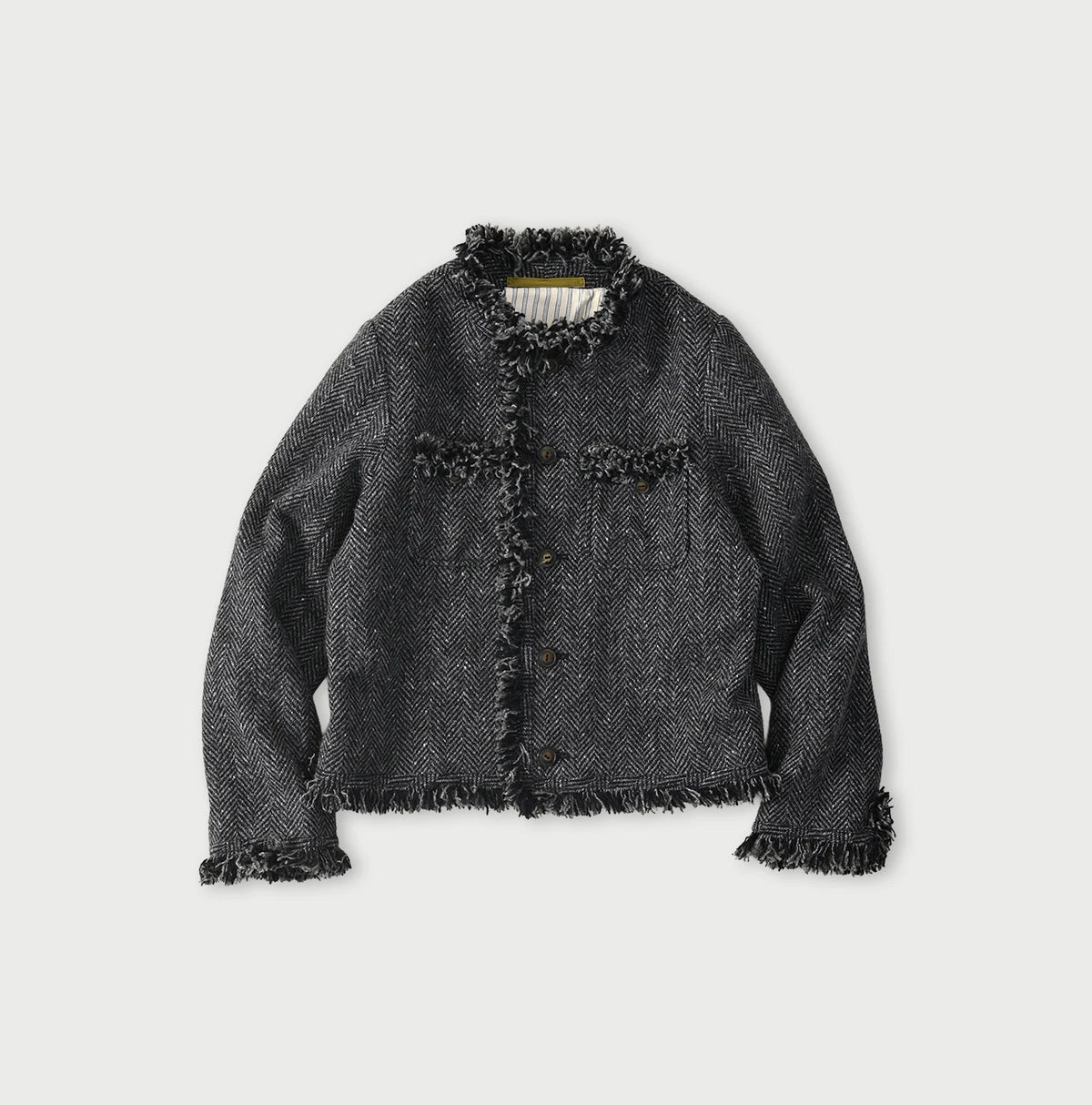 Donegal Tweed Collarless Annie Jacket