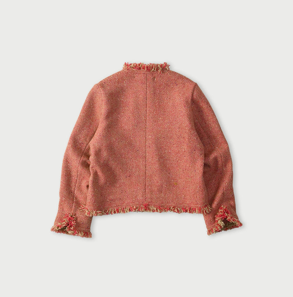 Donegal Tweed Collarless Annie Jacket