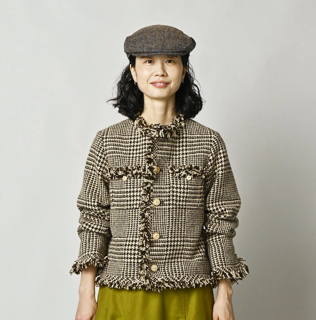 Donegal Tweed Collarless Annie Jacket