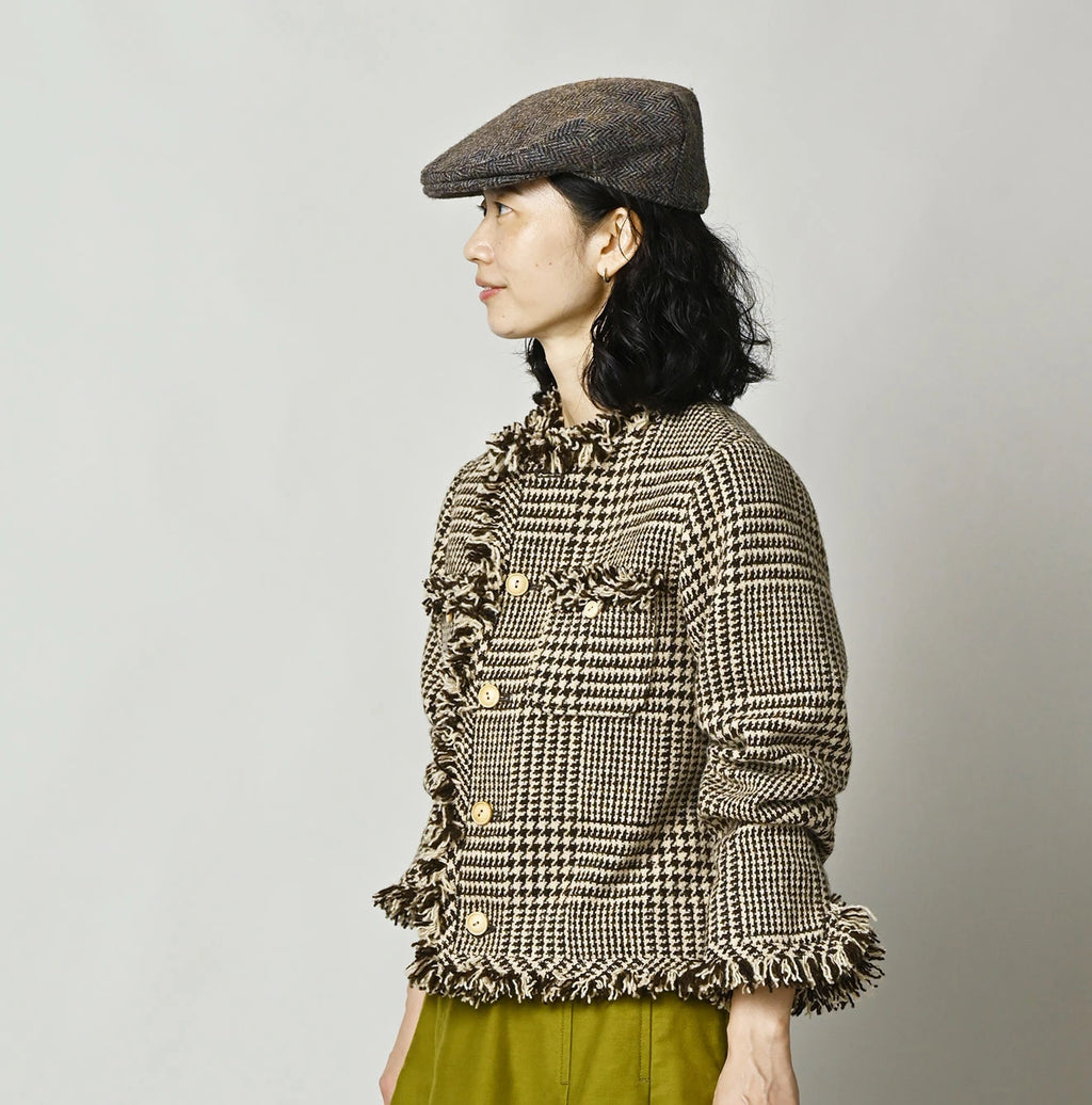 Donegal Tweed Collarless Annie Jacket