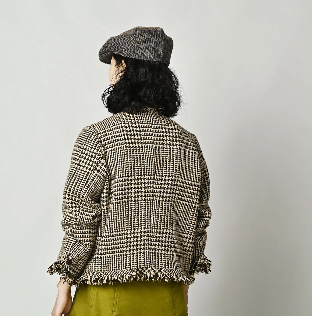 Donegal Tweed Collarless Annie Jacket