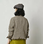 Donegal Tweed Collarless Annie Jacket