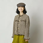 Donegal Tweed Collarless Annie Jacket
