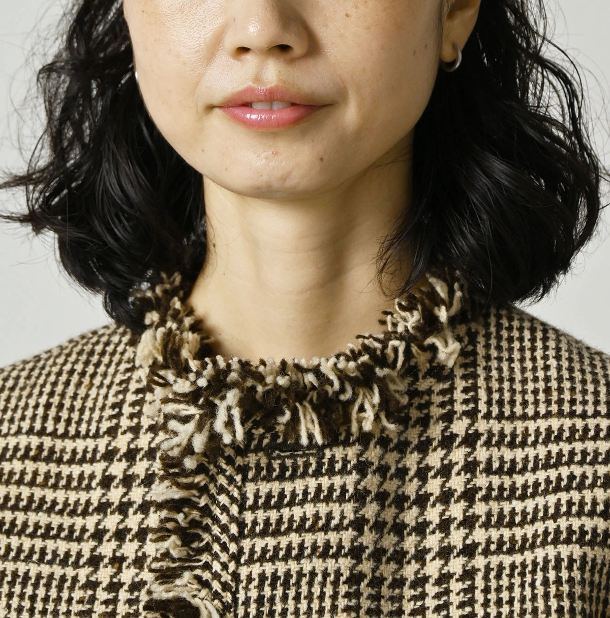 Donegal Tweed Collarless Annie Jacket