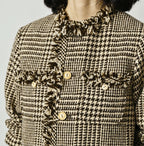 Donegal Tweed Collarless Annie Jacket