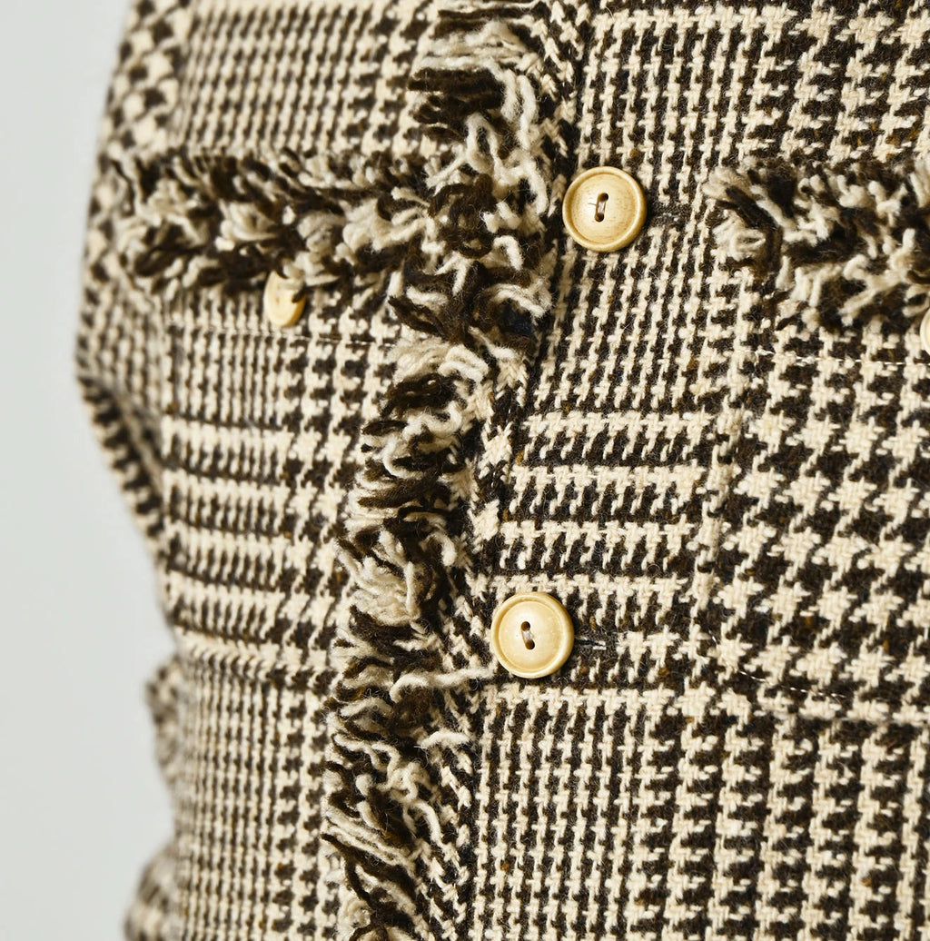 Donegal Tweed Collarless Annie Jacket
