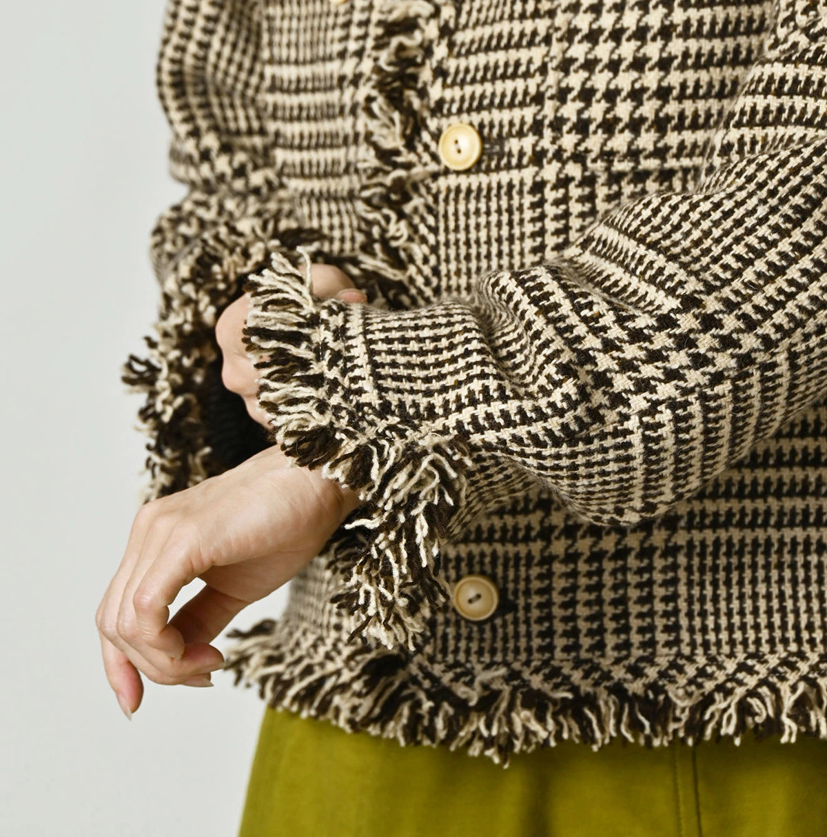 Donegal Tweed Collarless Annie Jacket
