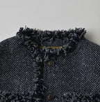 Donegal Tweed Collarless Annie Jacket