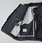 Donegal Tweed Collarless Annie Jacket