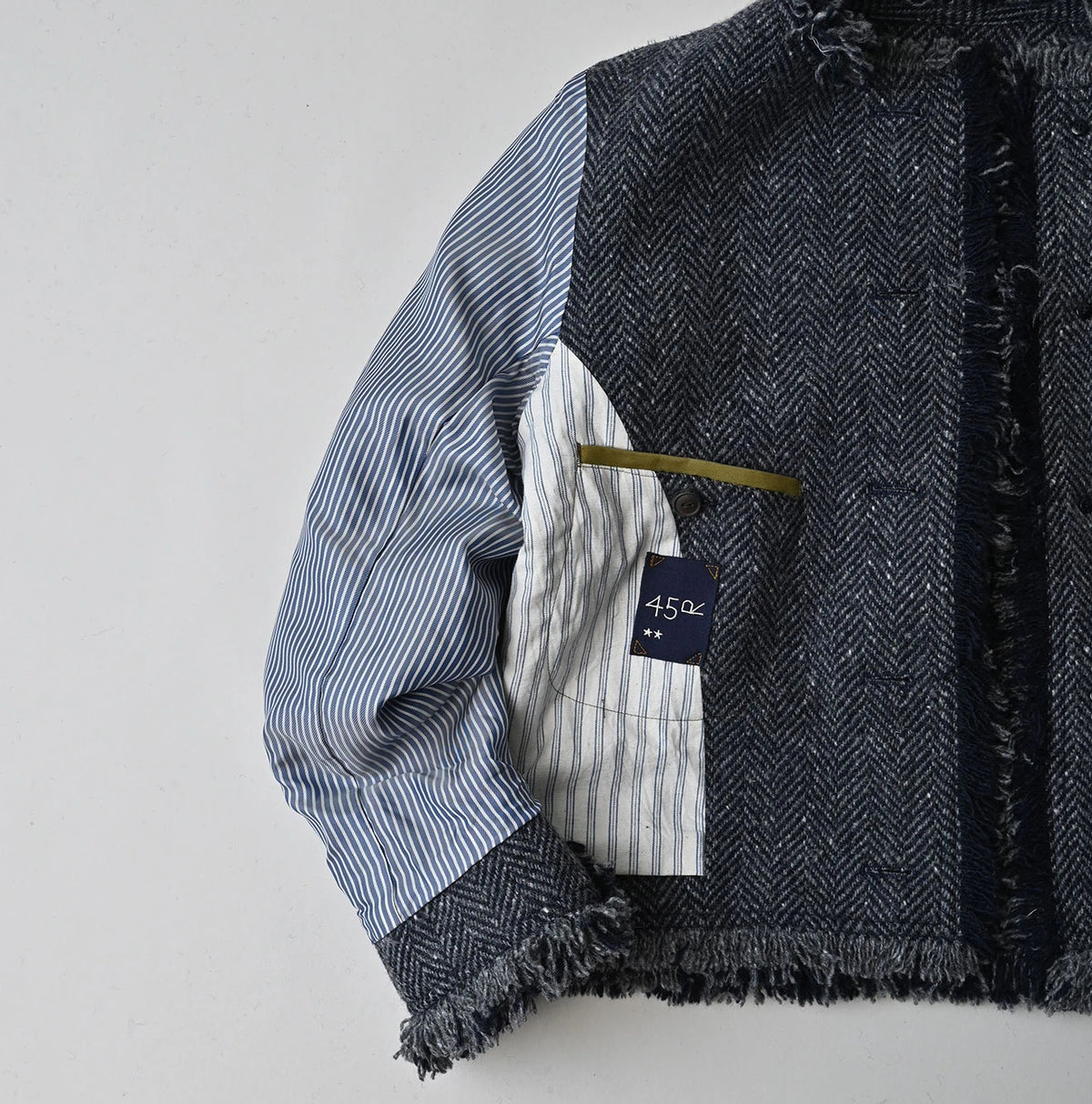 Donegal Tweed Collarless Annie Jacket