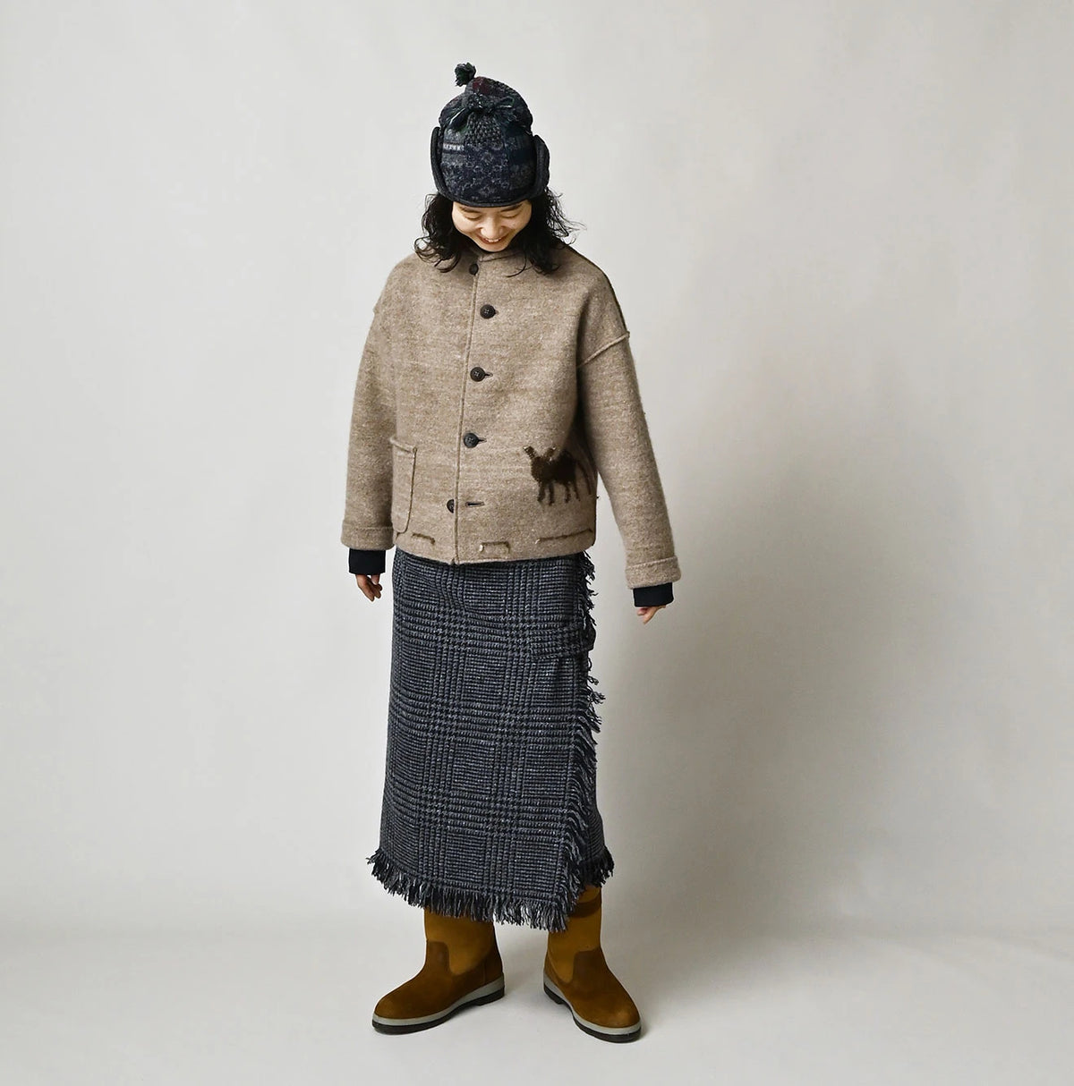 Donkey Boiled Wool 908 Umahiko Cardigan