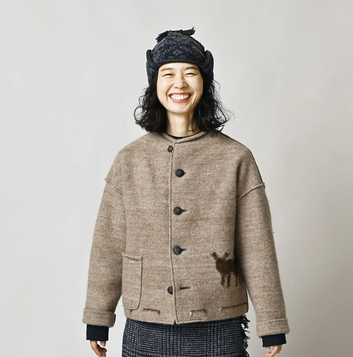 Donkey Boiled Wool 908 Umahiko Cardigan