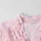 Indian Khadi Frill Cache-Coeur Detail