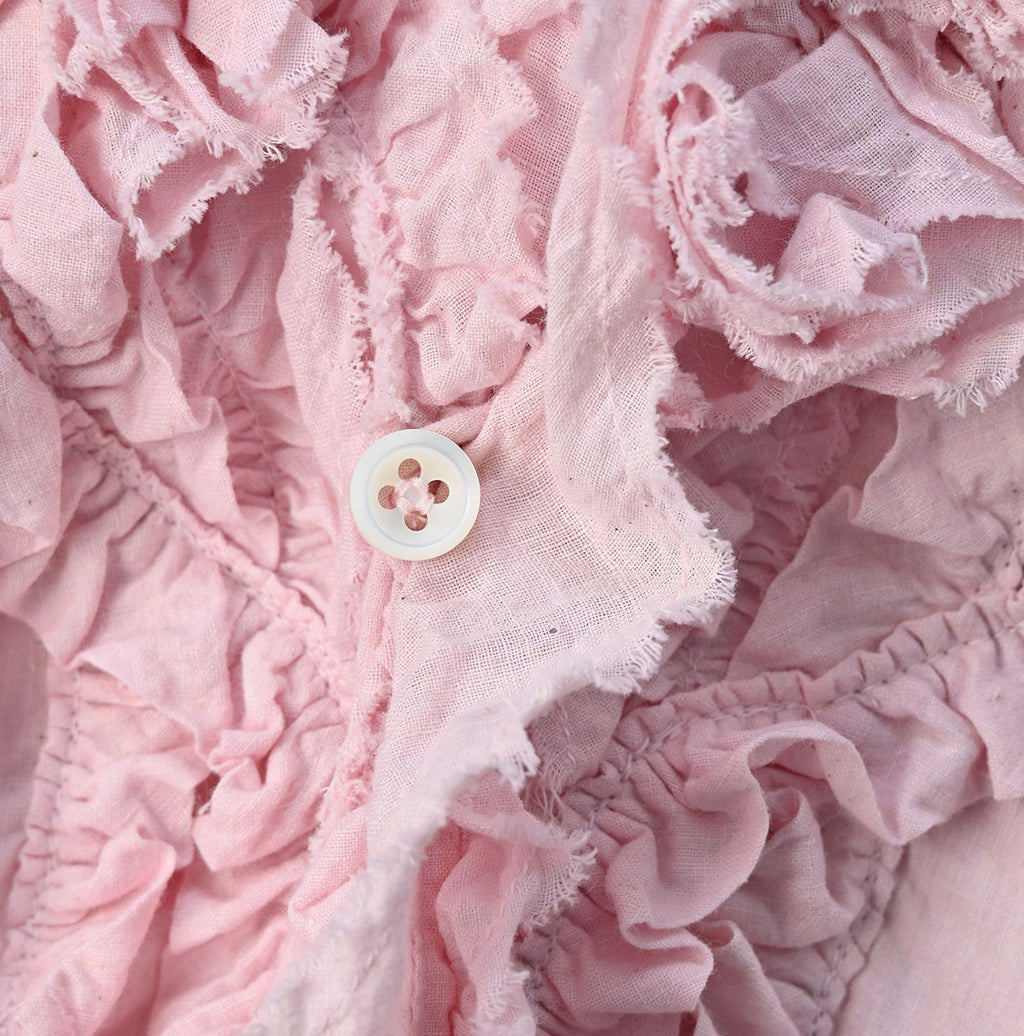 Indian Khadi Frill Cache-Coeur Detail