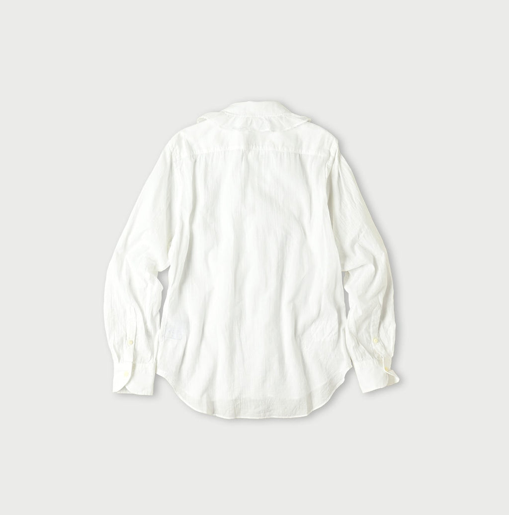 Indian Khadi Tulle Frill Blouse Back