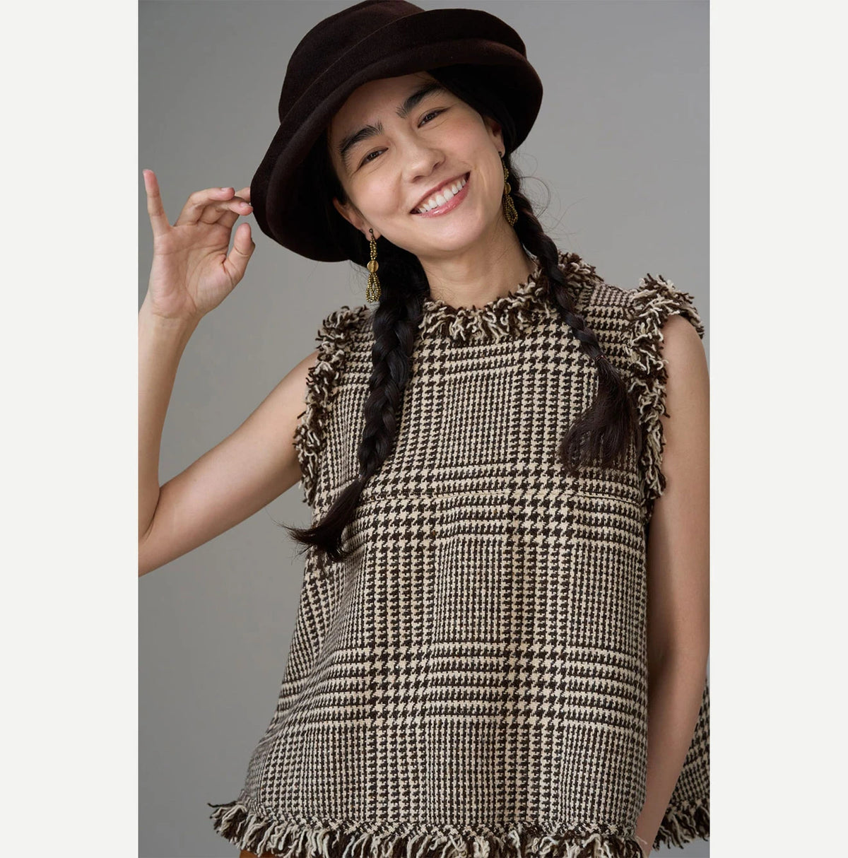 Donegal Tweed Sleeveless Top