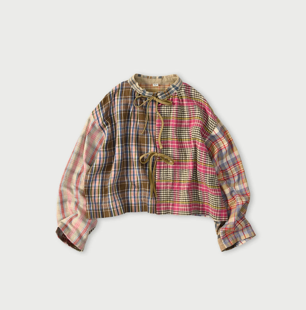 Takaramono Indian Patchwork Military Mini Smock