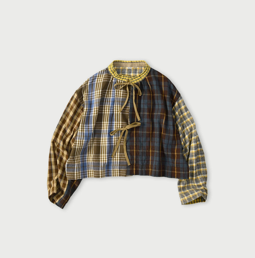 Takaramono Indian Patchwork Military Mini Smock