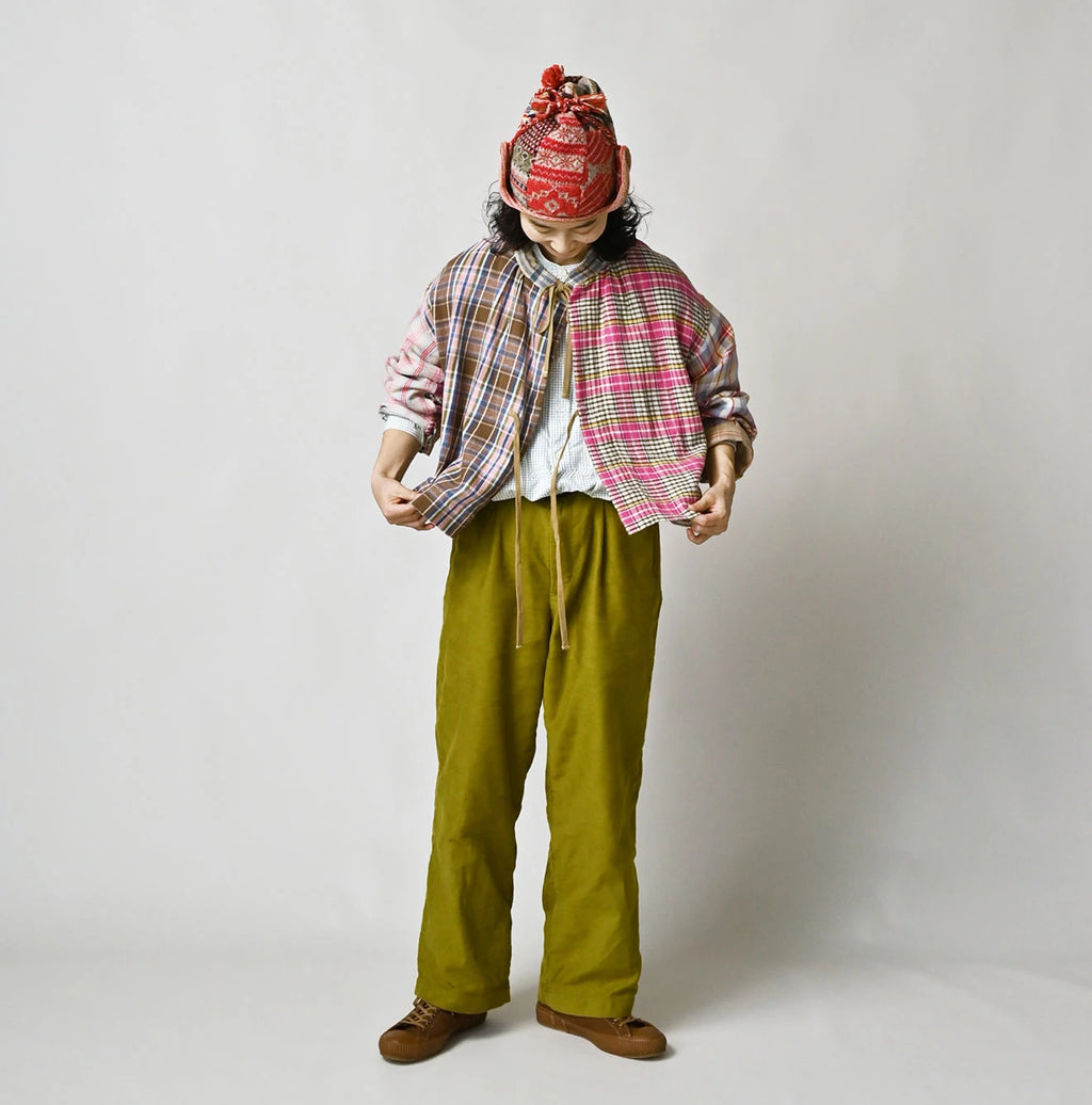 Takaramono Indian Patchwork Military Mini Smock