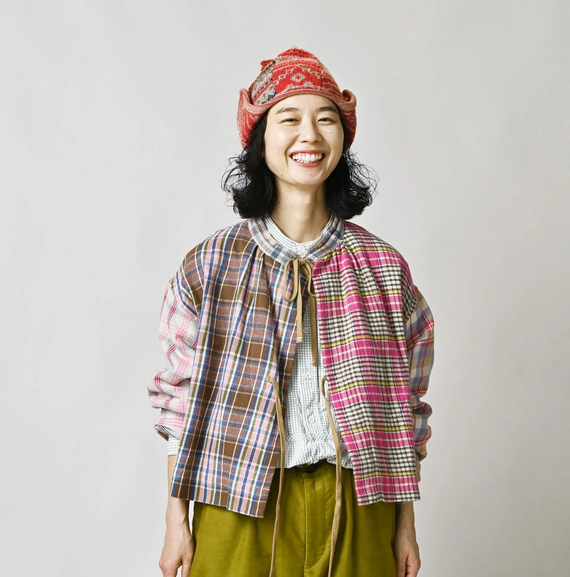 Takaramono Indian Patchwork Military Mini Smock