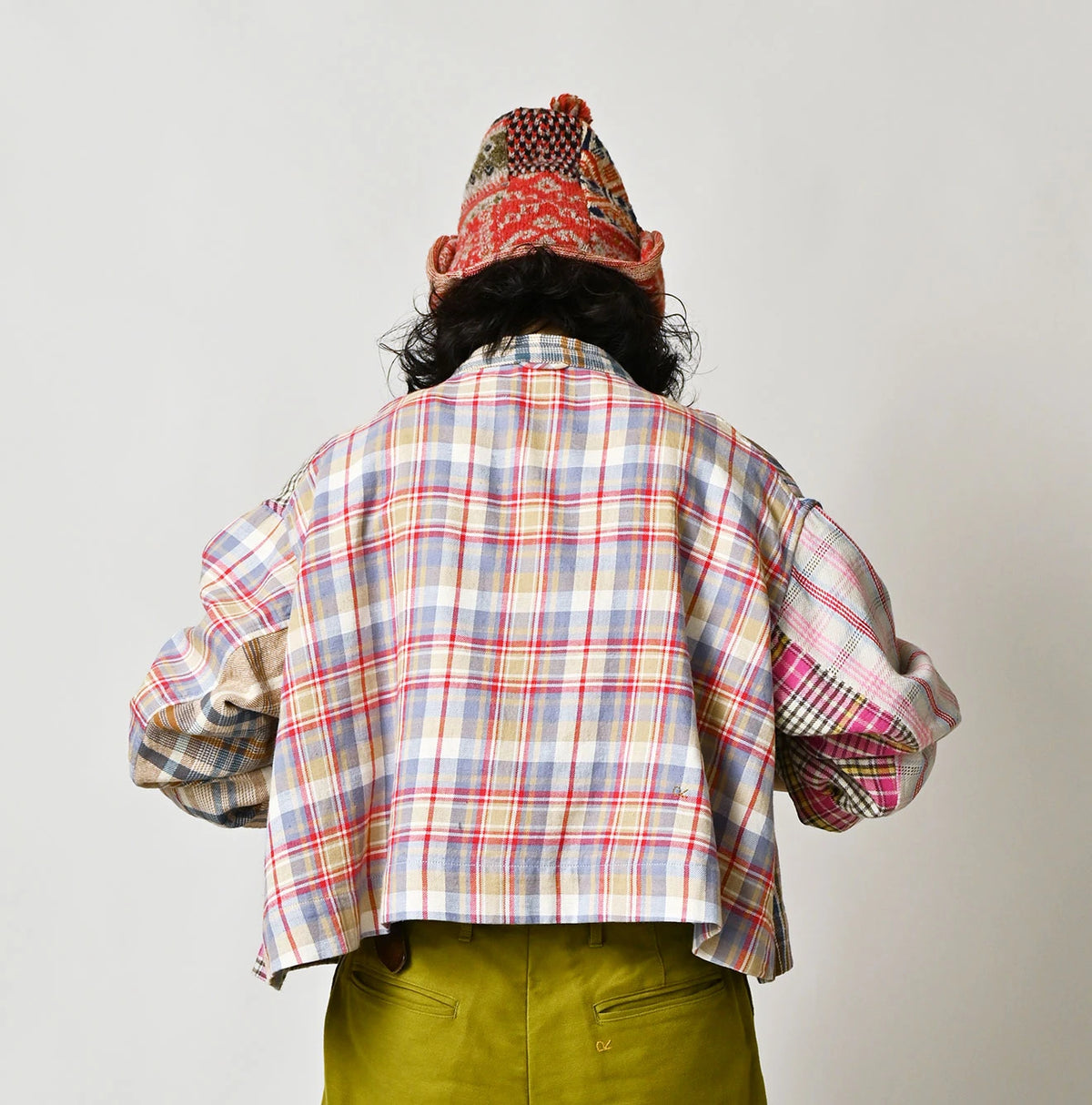 Takaramono Indian Patchwork Military Mini Smock
