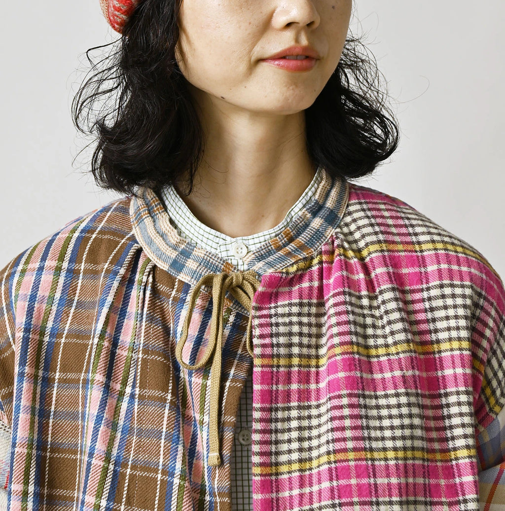 Takaramono Indian Patchwork Military Mini Smock
