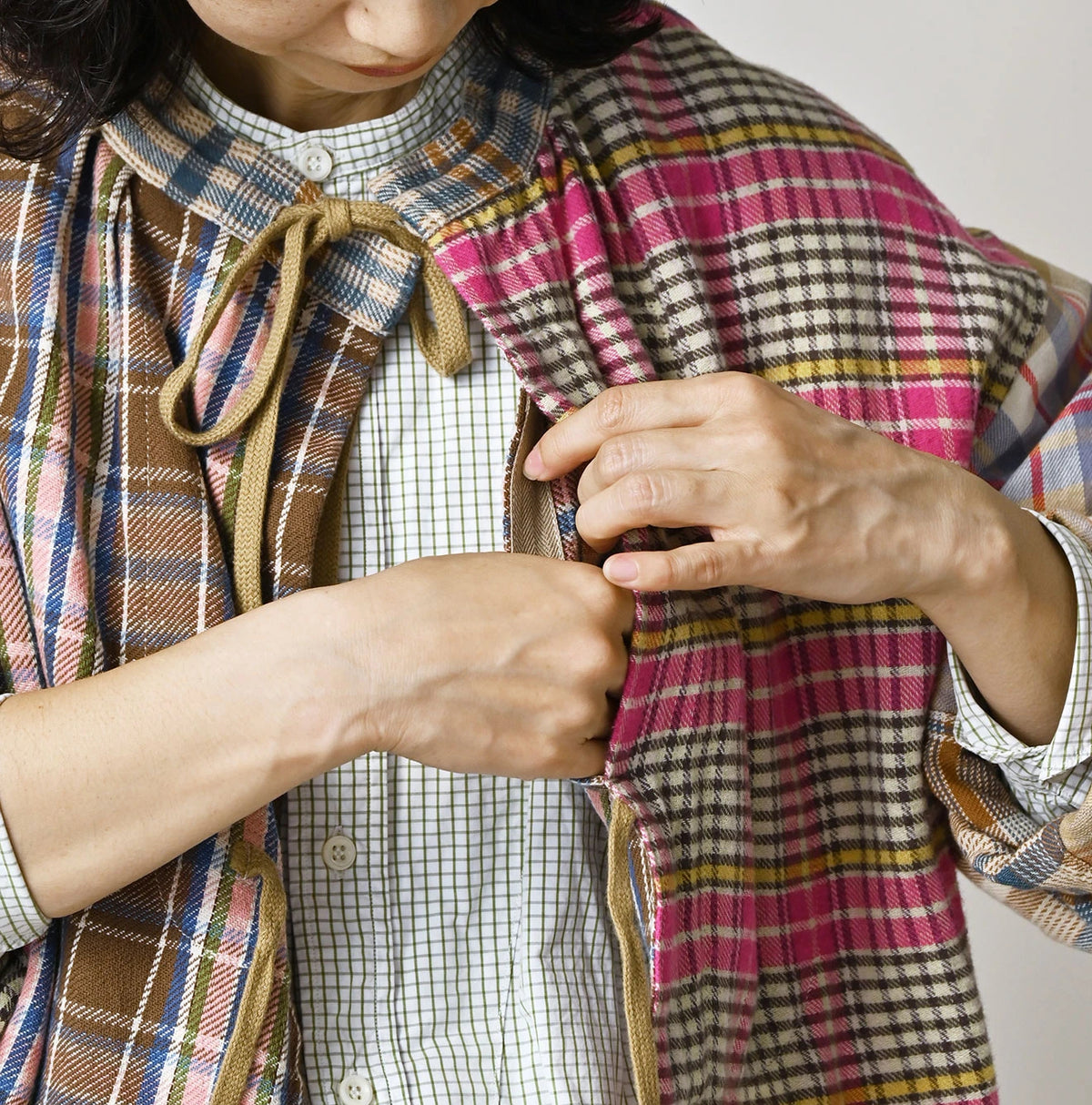 Takaramono Indian Patchwork Military Mini Smock