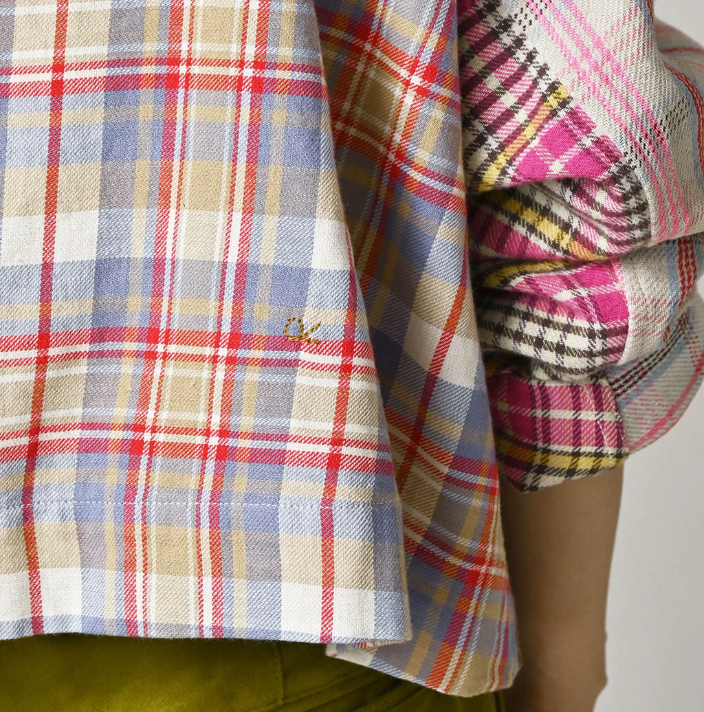 Takaramono Indian Patchwork Military Mini Smock