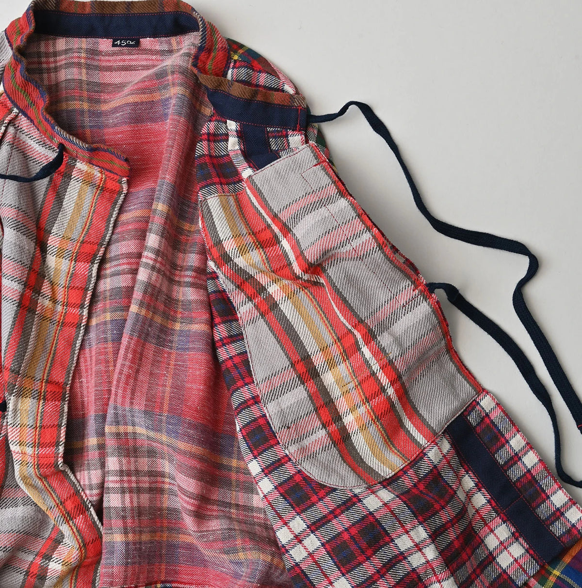 Takaramono Indian Patchwork Military Mini Smock