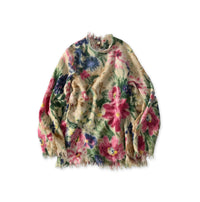 Boiled Wool Jardin Print Poyon Blouse