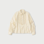 Indian Khadi Stand Collar Square Blouse