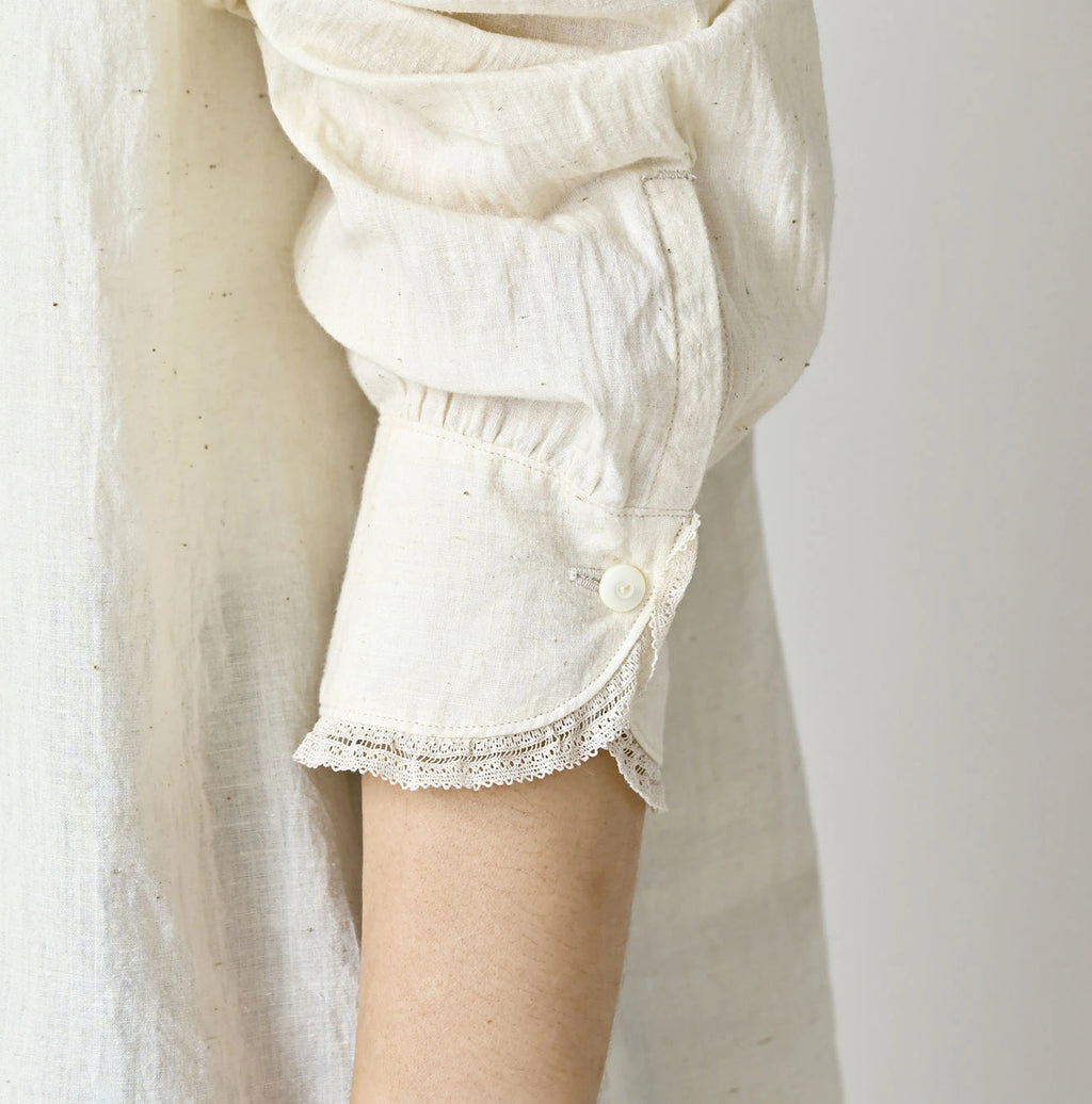 Indian Khadi Stand Collar Square Blouse