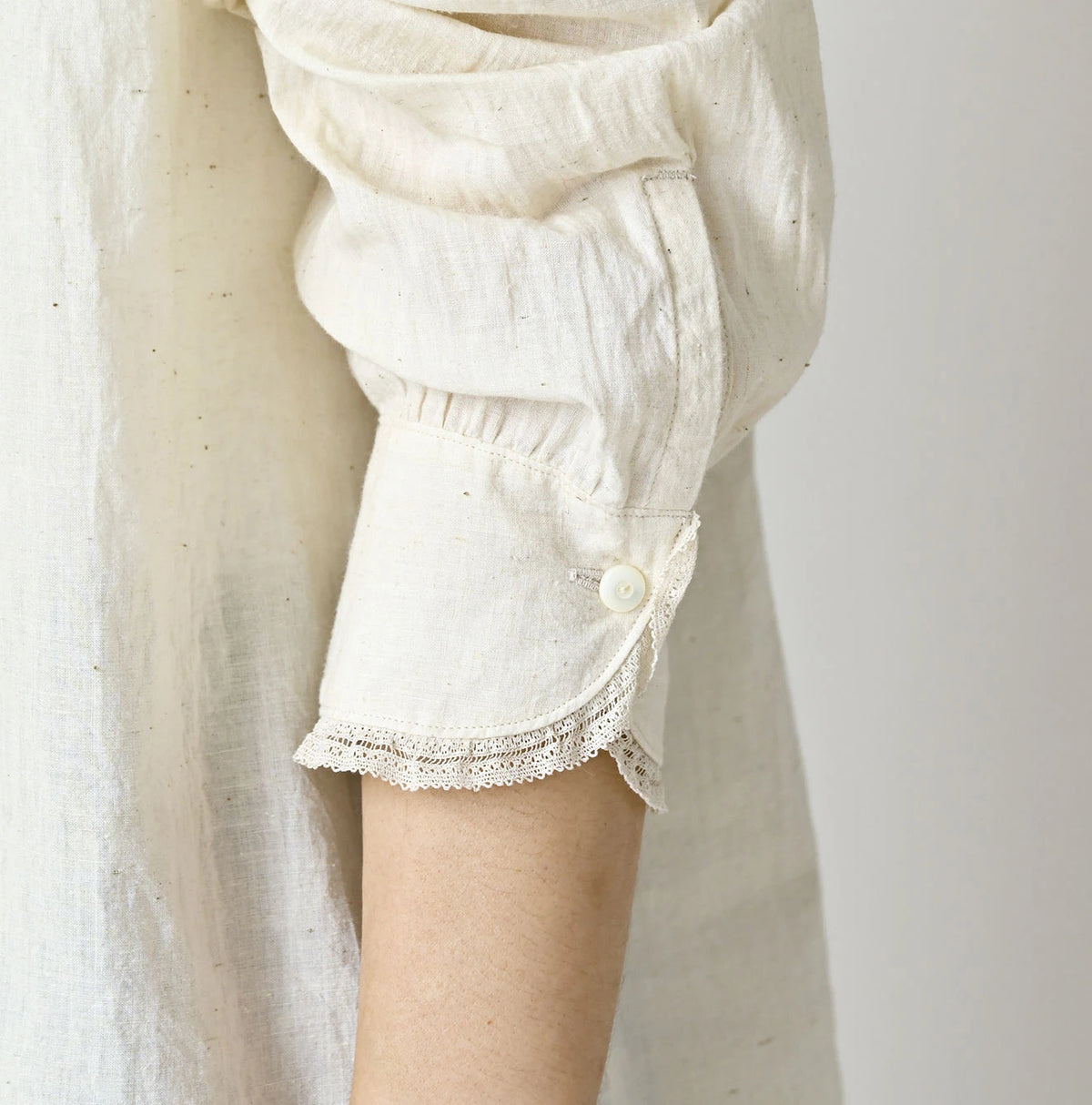 Indian Khadi Stand Collar Square Blouse
