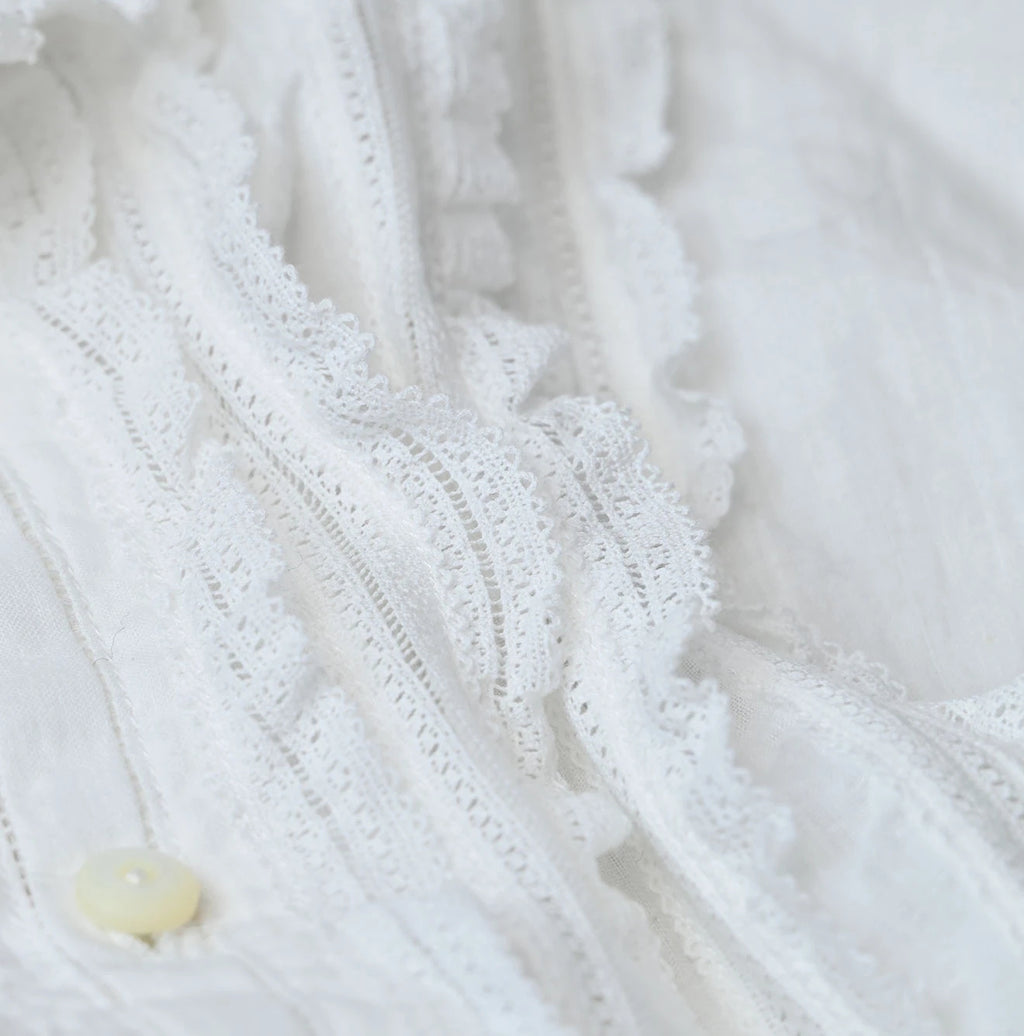 Indian Khadi Stand Collar Square Blouse