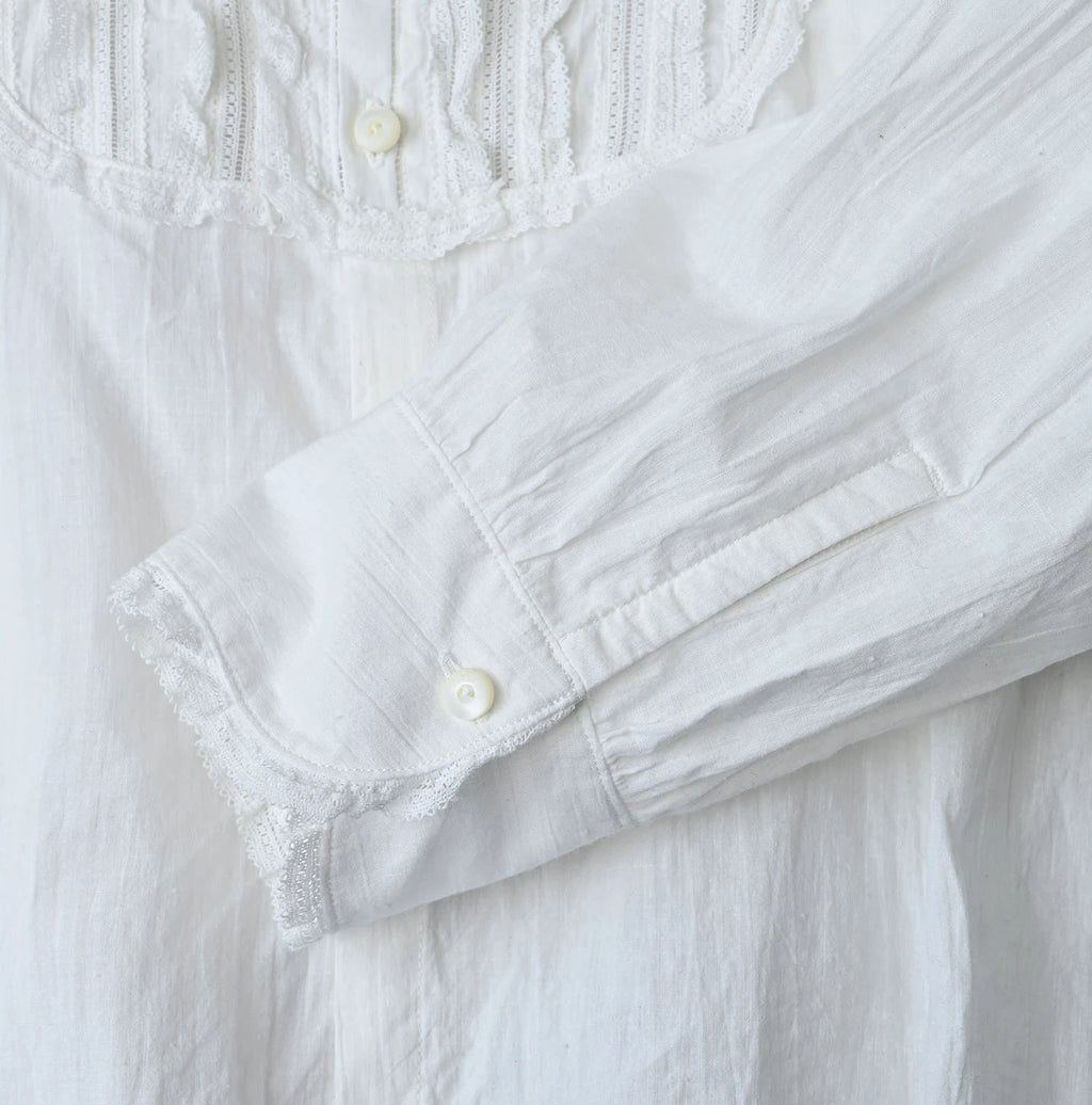 Indian Khadi Stand Collar Square Blouse