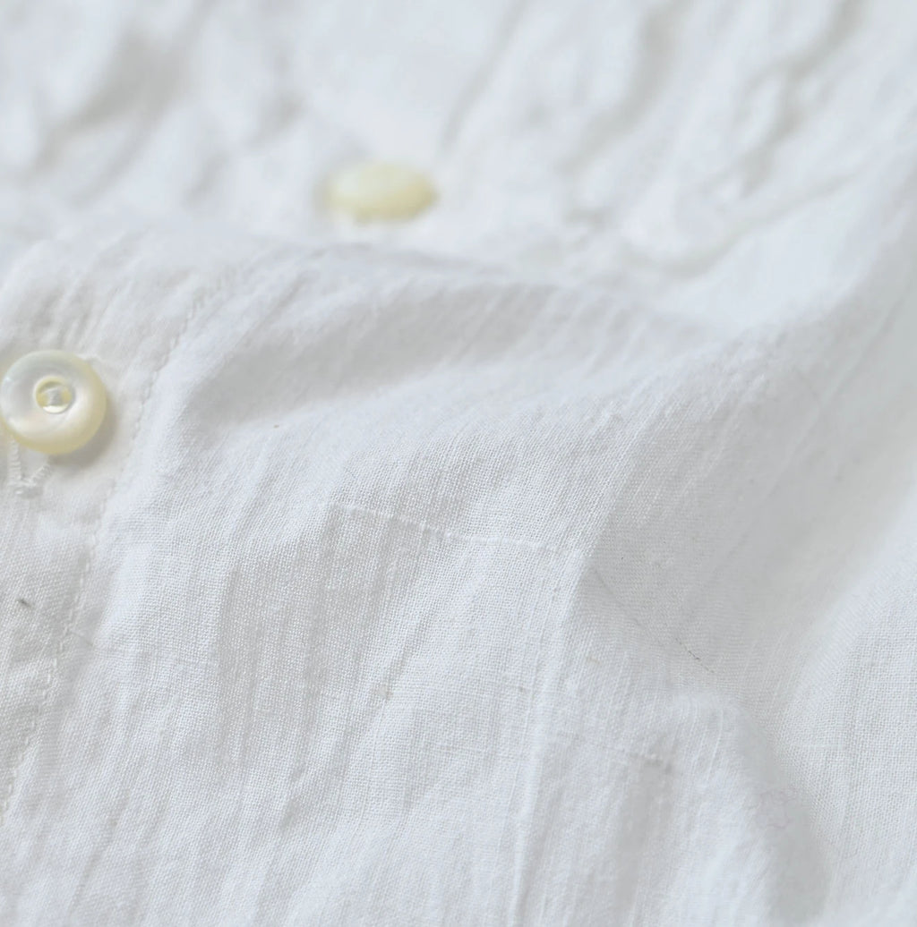 Indian Khadi Stand Collar Square Blouse