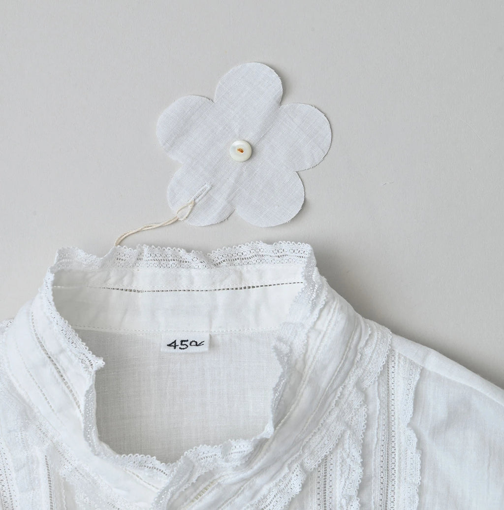 Indian Khadi Stand Collar Square Blouse
