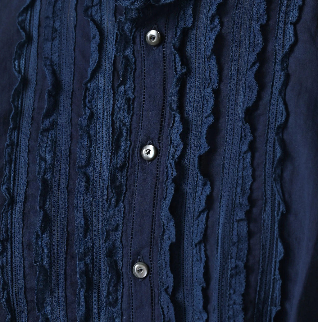 Ai Indian Khadi Stand Collar Square Blouse Nou