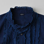 Ai Indian Khadi Stand Collar Square Blouse Nou