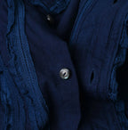 Ai Indian Khadi Stand Collar Square Blouse Nou