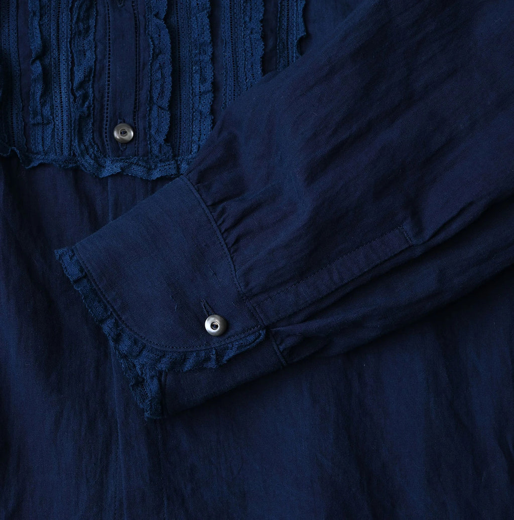 Ai Indian Khadi Stand Collar Square Blouse Nou
