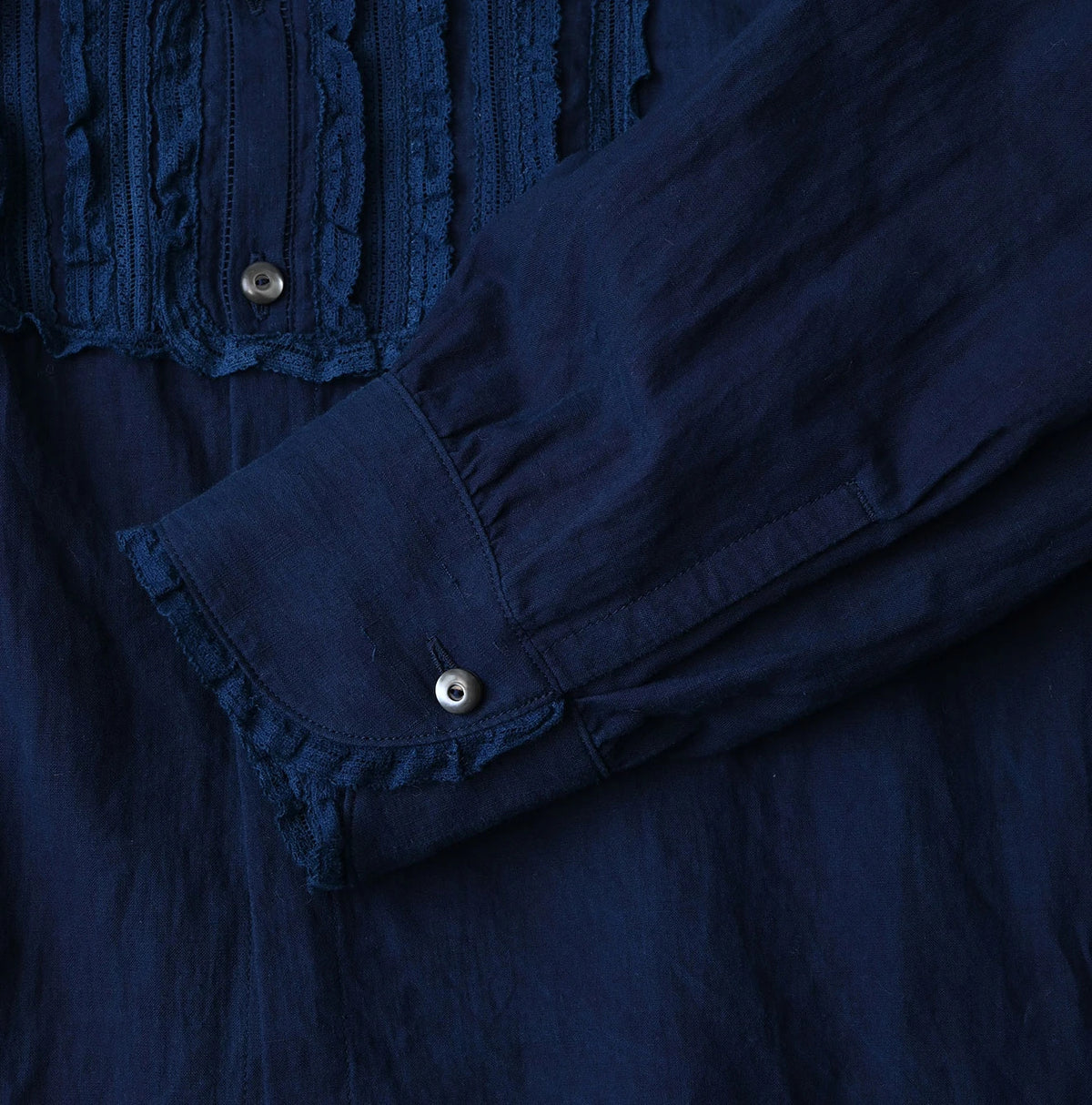 Ai Indian Khadi Stand Collar Square Blouse Nou