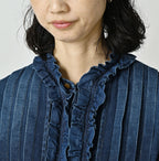 45 Petit Denim Frill Talula Blouse Distressed