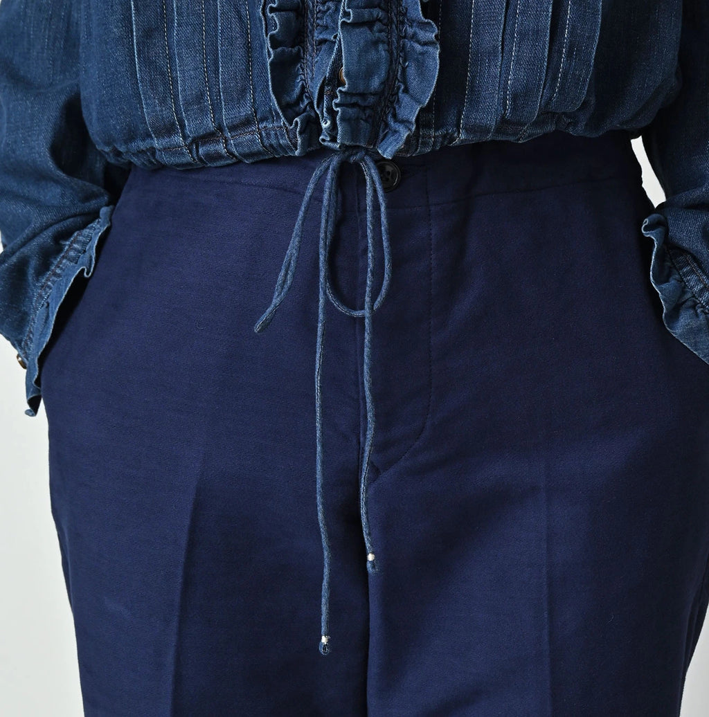 45 Petit Denim Frill Talula Blouse Distressed