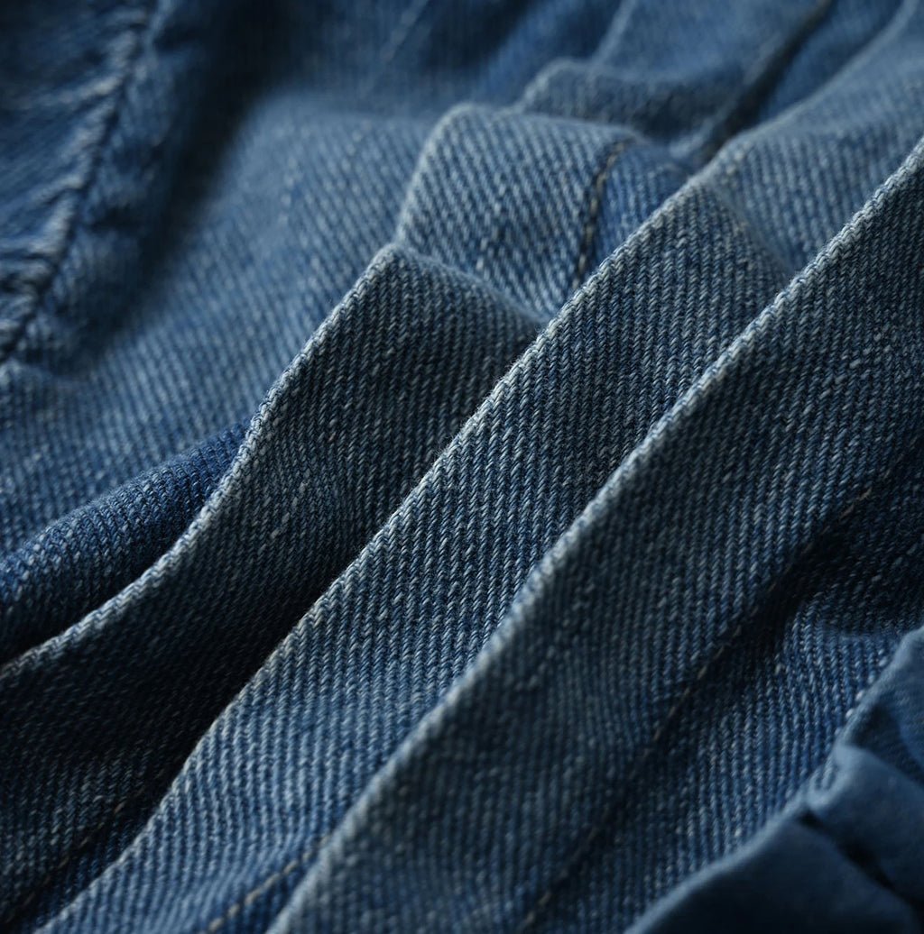 45 Petit Denim Frill Talula Blouse Distressed