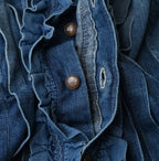 45 Petit Denim Frill Talula Blouse Distressed