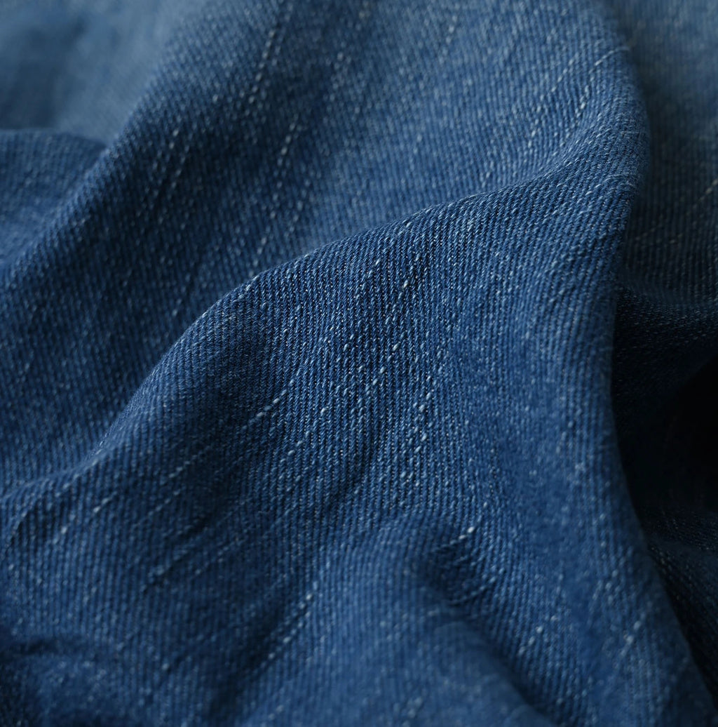 45 Petit Denim Frill Talula Blouse Distressed