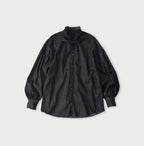 45 Petit Denim Long-Sleeve Bow-Tie Coupé Shirt Nou